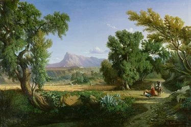 Valdemusa külvárosa, Mallorca, 1847
